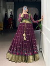 Tanira Ynf5031 Poly Cotton Kalamkari Print With Zari Weaving Work Gown With Koti Wholesale Market In Surat